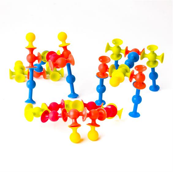 Конструктор на міні-присосках Fat Brain Toys MiniSquigz 75 шт. (F107ML) - зображення 3