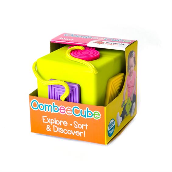 Сортер-прорізувач тактильний Fat Brain Toys OombeeCube (F120ML) - зображення 4
