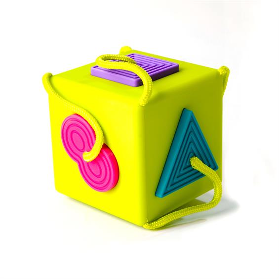 Сортер-прорізувач тактильний Fat Brain Toys OombeeCube (F120ML) - зображення 6