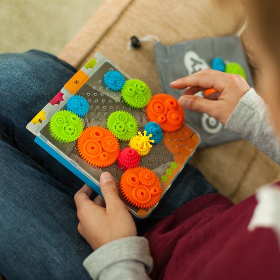 Головоломка Різнокольорові шестерінки Fat Brain Toys Crankity (F140ML) - зображення 15