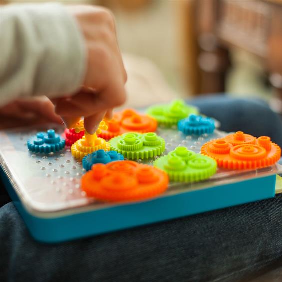 Головоломка Різнокольорові шестерінки Fat Brain Toys Crankity (F140ML) - зображення 1