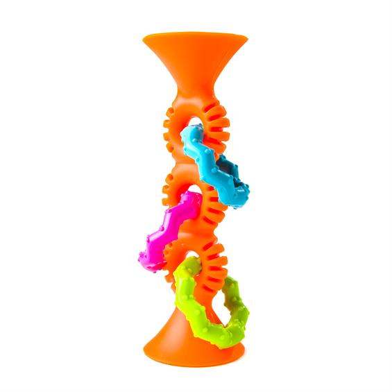 Прорізувач-брязкальце на присосках Fat Brain Toys pipSquigz Loops помаранчевий (F165ML) - зображення 3