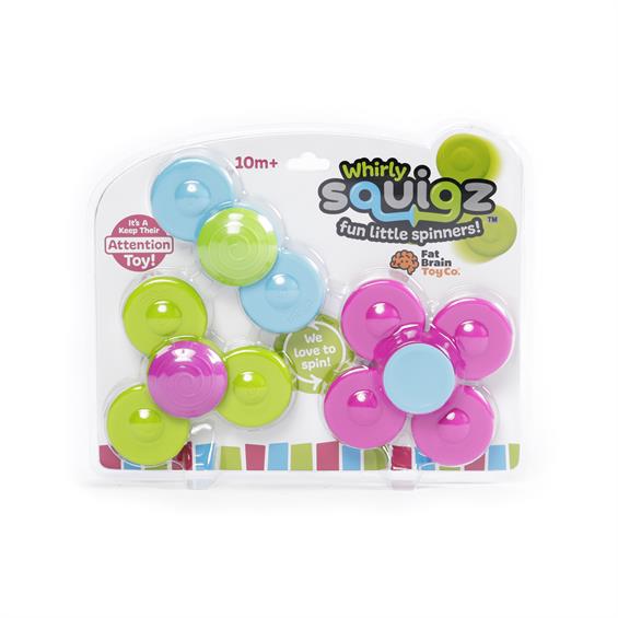 Набір прорізувачів-спінерів із присосками Fat Brain Toys Whirly Squigz 3 шт. (F210ML) - зображення 4