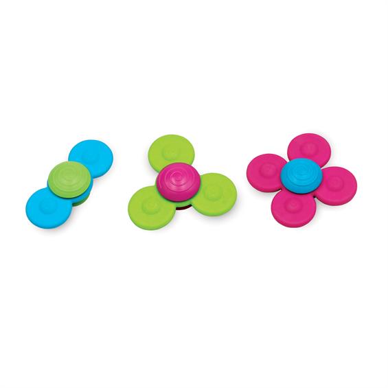 Набір прорізувачів-спінерів із присосками Fat Brain Toys Whirly Squigz 3 шт. (F210ML) - зображення 6