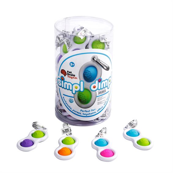 Тактильний антистрес-брелок Кнопки Fat Brain Toys Simpl Dimpl 4 кольори в асорт. (F2111ML) - зображення 6