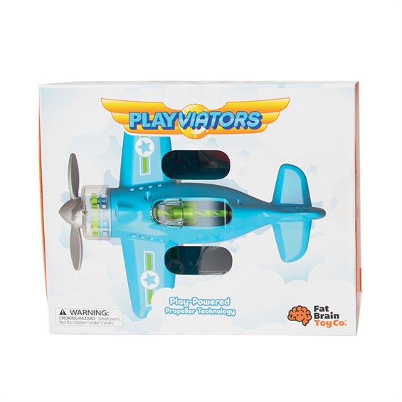 Іграшковий літак Крутись пропелер Fat Brain Toys Playviator блакитний  (F2262ML) - зображення 4