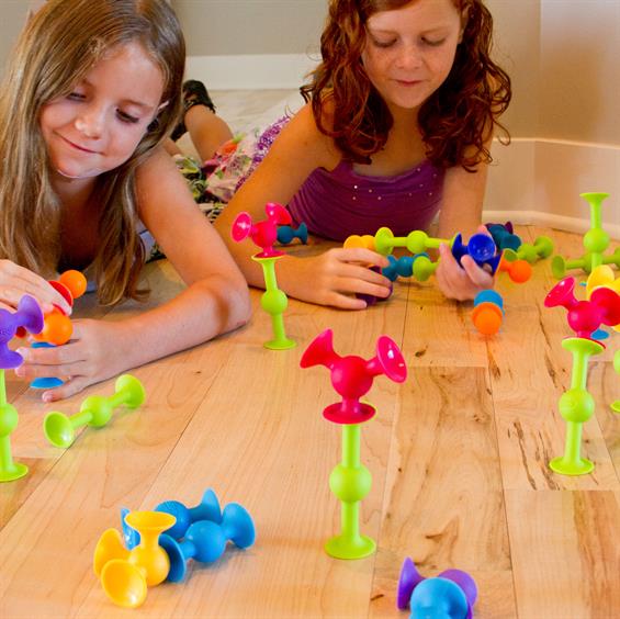 Конструктор на присосках Fat Brain Toys Squigz Deluxe 50 шт. (FA088-2) - зображення 8