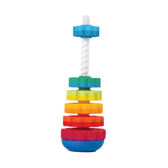 Пірамідка гвинтова тактильна Fat Brain Toys SpinAgain (FA110-1) - зображення 8