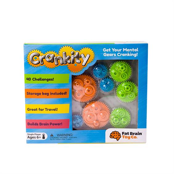 Головоломка Різнокольорові шестерінки Fat Brain Toys Crankity  (FA140-1) - зображення 5