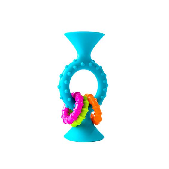 Прорізувач-брязкальце на присосках Fat Brain Toys pipSquigz Loops помаранчевий  (FA165-1) - зображення 9