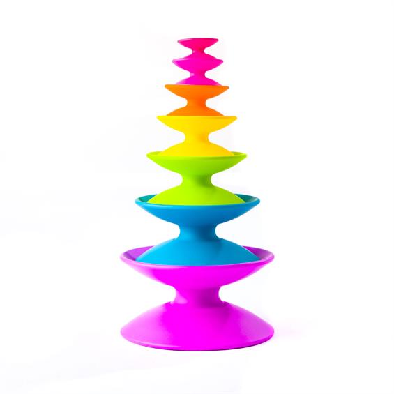 Пірамідка Башта з кольорових котушок Fat Brain Toys Spoolz  (FA181-1) - зображення 4