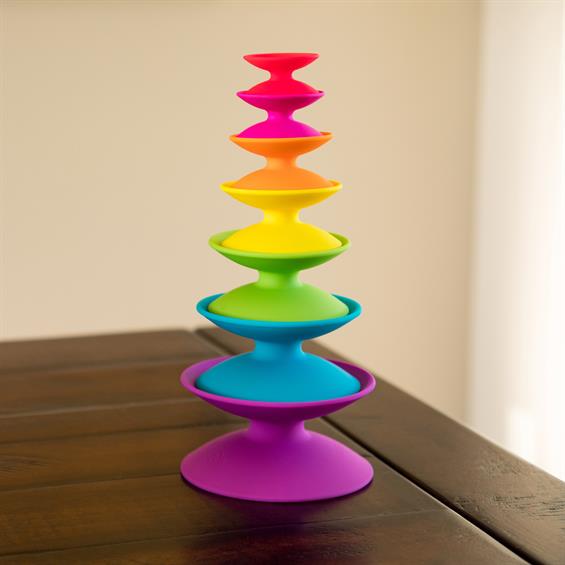 Пірамідка Башта з кольорових котушок Fat Brain Toys Spoolz  (FA181-1) - зображення 10