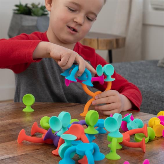 Конструктор на присосках Fat Brain Toys Squigz 2.0 36 шт. (FA212-1) - зображення 9