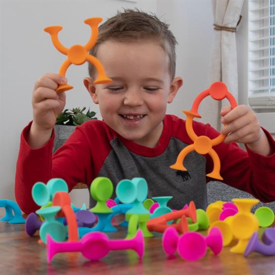 Конструктор на присосках Fat Brain Toys Squigz 2.0 36 шт. (FA212-1) - зображення 12