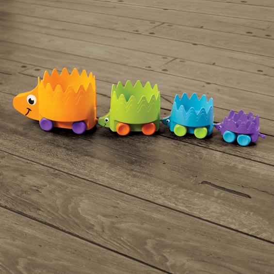 Пірамідка на колесах Їжачки Fat Brain Toys Hiding Hedgehogs  (FA223-1) - зображення 7