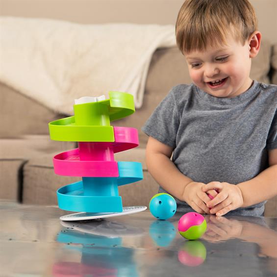 Іграшка лабіринт Fat Brain Toys Трек-балансир для кульок Wobble Run (FA273-1) - зображення 11