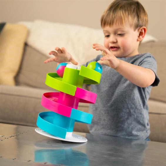 Іграшка лабіринт Fat Brain Toys Трек-балансир для кульок Wobble Run  (FA273-1) - зображення 12