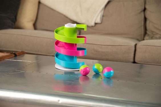 Іграшка лабіринт Fat Brain Toys Трек-балансир для кульок Wobble Run  (FA273-1) - зображення 13