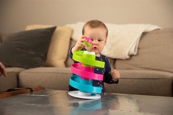 Іграшка лабіринт Fat Brain Toys Трек-балансир для кульок Wobble Run  (FA273-1) - зображення 14