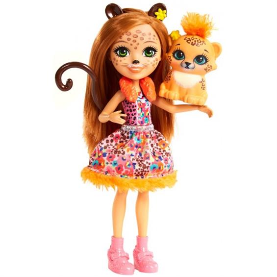 Лялька Enchantimals Гепард Черіш 15 см з улюбленцем (FJJ20) - зображення 2