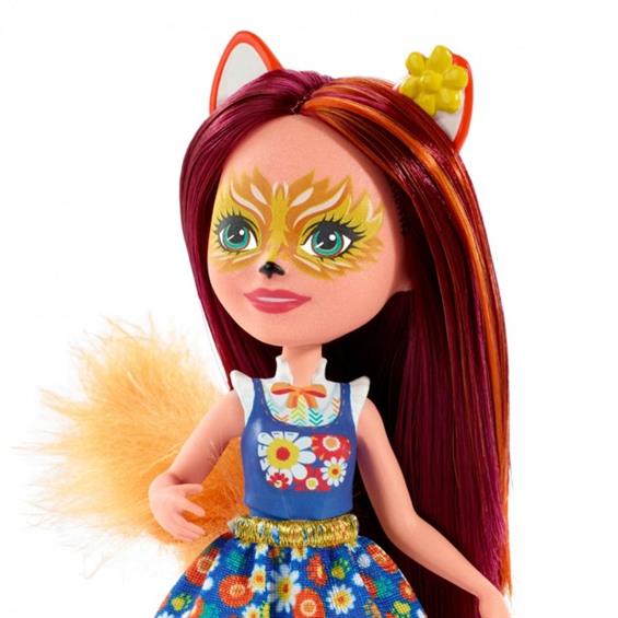 Лялька Enchantimals Лисичка Фелісіті 15 см з улюбленцем (FXM71) - зображення 3