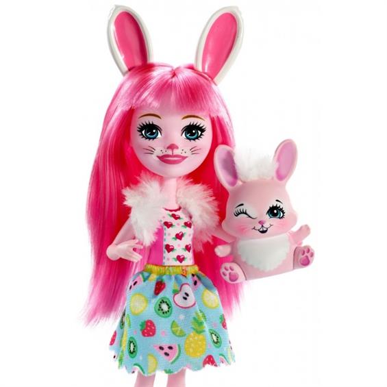 Лялька Enchantimals Кролик Брі 15 см з улюбленцем (FXM73) - зображення 2