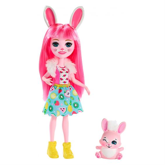 Лялька Enchantimals Кролик Брі 15 см з улюбленцем (FXM73) - зображення 1