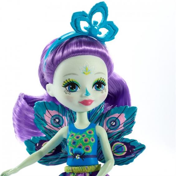 Лялька Enchantimals Пава Петтер 15 см з улюбленцем (FXM74) - зображення 4