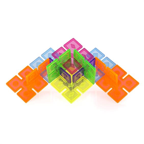 Конструктор Guidecraft Interlox Squares Квадрати, 96 деталей (G16835) - зображення 6