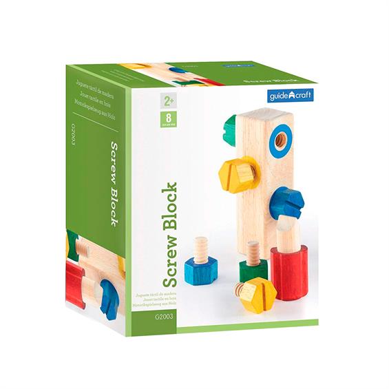 Дерев'яна розвивальна іграшка Guidecraft Manipulatives Закрути гвинтики (G2003) - зображення 3