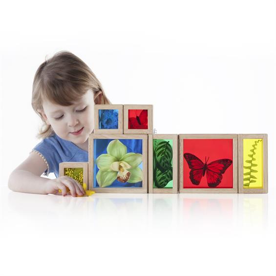 Ігровий набір блоків Guidecraft Natural Play Скарби в кольорових ящиках (G3085) - зображення 9