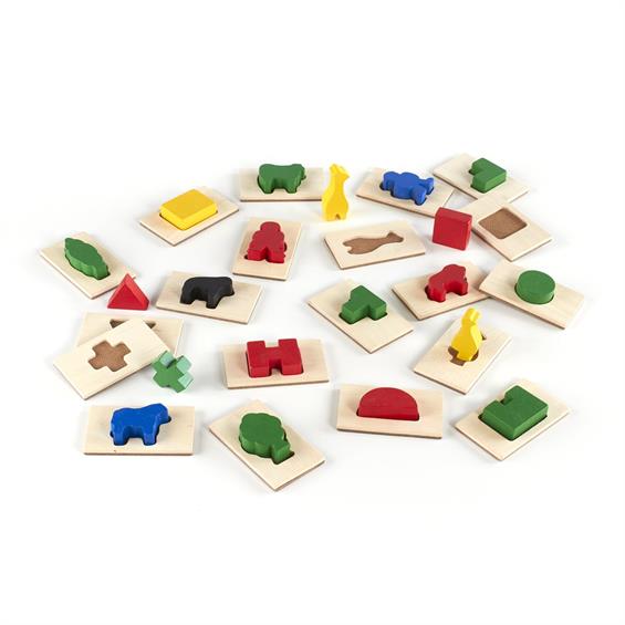Пазл-сортер Guidecraft Manipulatives Форми і фігури, в мішечку (G5060) - зображення 2