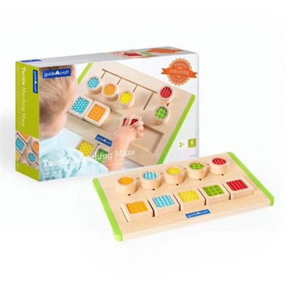 Тактильний сортер Guidecraft Manipulatives Лабіринт із фактур (G5079) - зображення 3