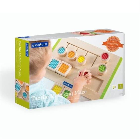 Тактильний сортер Guidecraft Manipulatives Лабіринт із фактур (G5079) - зображення 10