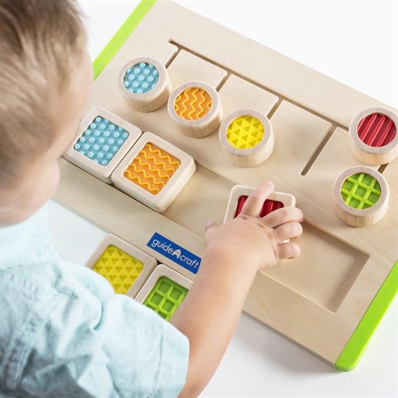 Тактильний сортер Guidecraft Manipulatives Лабіринт із фактур (G5079) - зображення 1