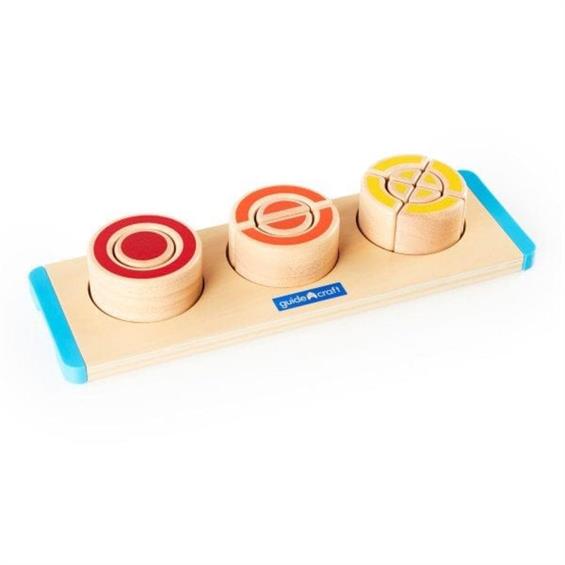 Дерев'яний пазл-сортер Guidecraft Manipulatives Сегменти круга (G6746) - зображення 5