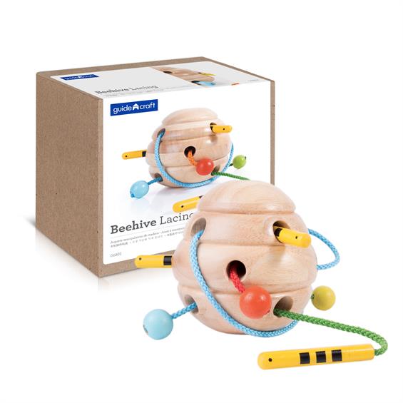 Дерев'яна шнурівка Guidecraft Manipulatives Вулик (G6802) - зображення 7