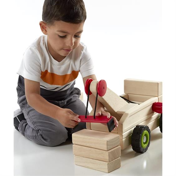 Іграшкова машина Guidecraft Block Science Trucks Великий евакуатор (G7532) - зображення 1