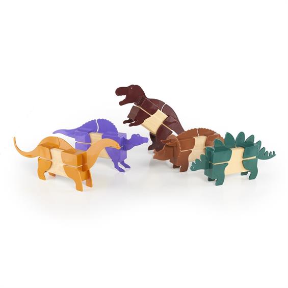 Ігровий набір Guidecraft Block Mates Динозаври (без блоків) (G7602) - зображення 4