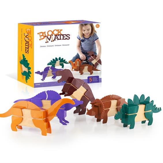 Ігровий набір Guidecraft Block Mates Динозаври (без блоків) (G7602) - зображення 1