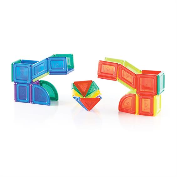 Магнітний конструктор Guidecraft PowerClix Solids, 44 деталі (G9421) - зображення 9
