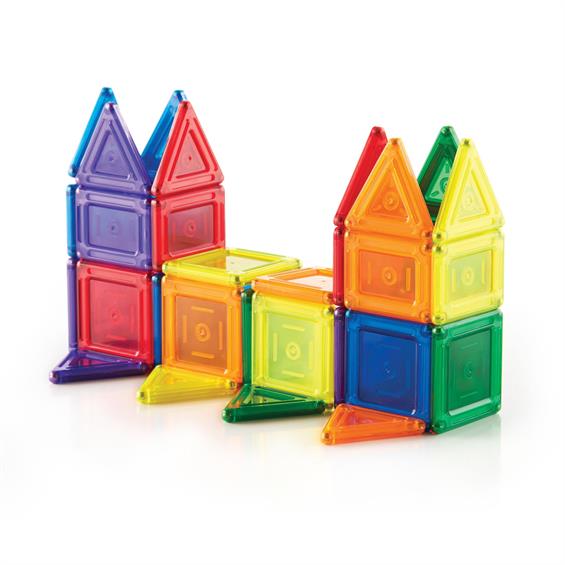 Магнітний конструктор Guidecraft PowerClix Solids, 44 деталі (G9421) - зображення 10