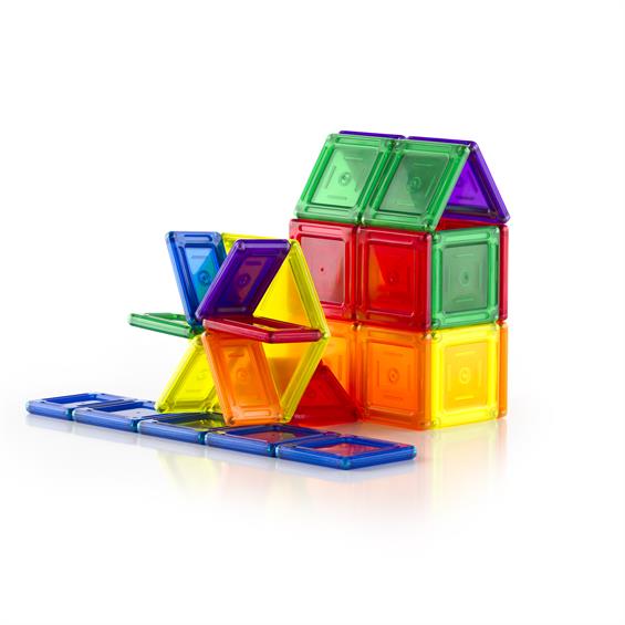 Магнітний конструктор Guidecraft PowerClix Solids, 70 деталей (G9422) - зображення 3