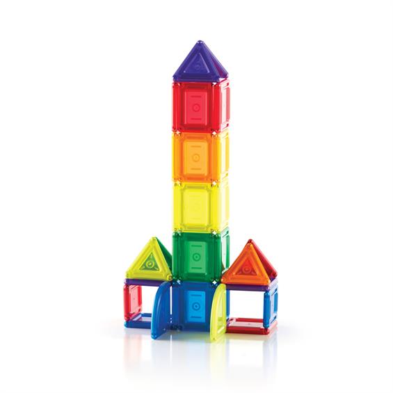 Магнітний конструктор Guidecraft PowerClix Solids, 70 деталей (G9422) - зображення 4