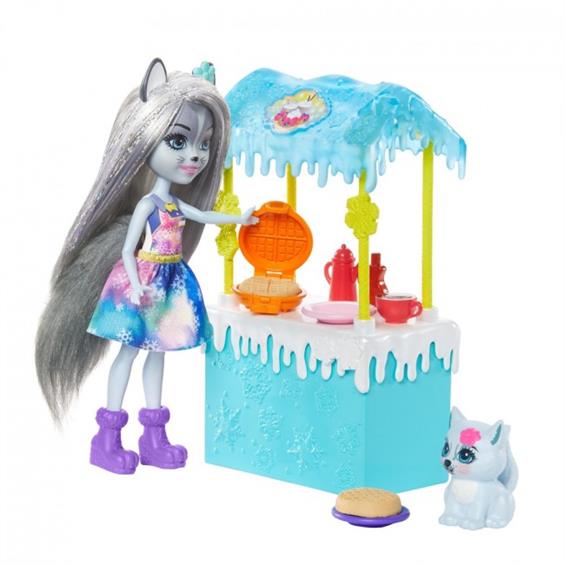 Лялька Enchantimals Магазинчик з вафлями Хаски Хавни 15 см з вихованцем та аксесуарами (GJX37) - зображення 2