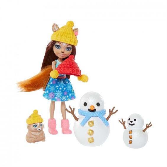 Лялька Enchantimals Білочка Шарлота Білочки та сніговички (GNP16) - зображення 8