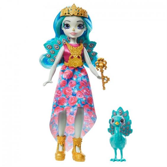 Лялька Enchantimals Royal Пава Парадайс 20 см з улюбленцем (GYJ14) - зображення 1