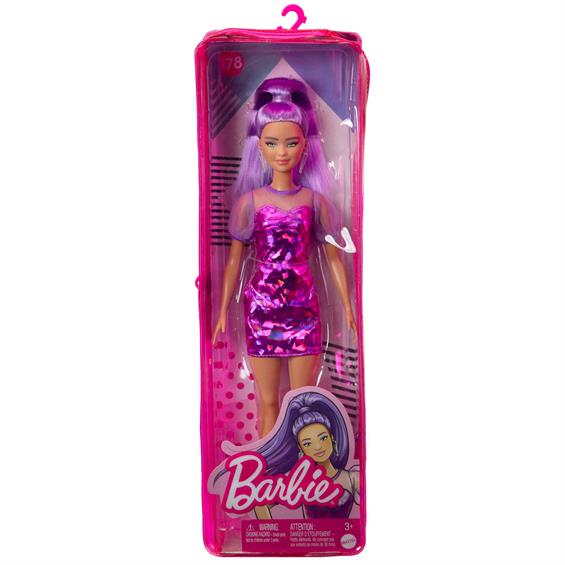 Лялька Barbie Модниця у фіолетових відтінках 26 см (HBV12) - зображення 5