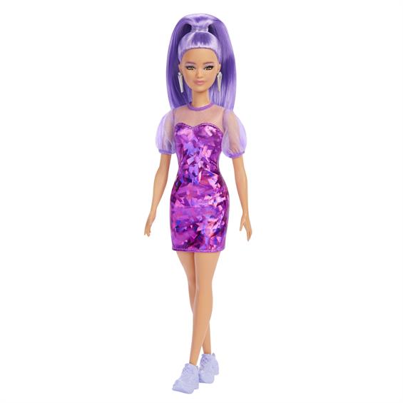 Лялька Barbie Fashionistas Модниця у фіолетових відтінках 26 см (HBV12) - зображення 1
