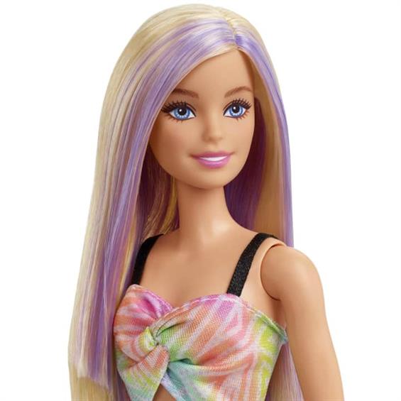 Лялька Barbie Fashionistas Модниця у літній райдужній сукні 29 см (HBV22) - зображення 2